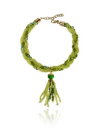 Brass Anklet For Women(Meera - Green) HKIAF1124