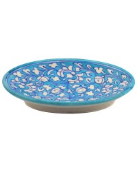 Blue Pottery Rice Plate