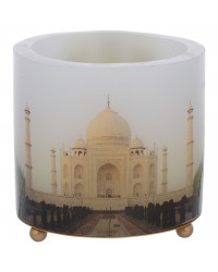 HKI Handcrafted Shell Candle - Taj Mahal