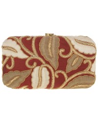 Bag Ladies Embroidered Clutch Multi Color  HKIBAG1079