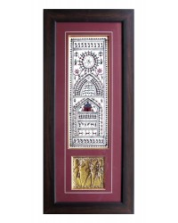 BASTAR Dhokra Arts Ethnic Indian Design Framed Artwork (63.5 cm x 30.48 cm) HKIARTS3023