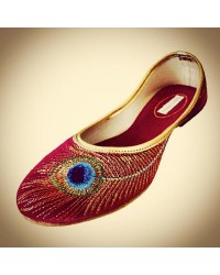 Jaipur Women's Velvet Mojari Ladies Footwear HKIAF9013