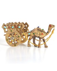 Brass Camel Gemstone Studded Handicraft (184, Brown) HKIBH3087