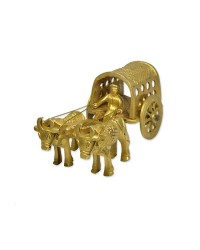 Brass Bullock Cart Ethnic India HKIBRASS4011