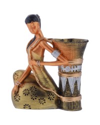 HOME DÉCOR BASKET LADY SHOW PIECE HKIDECOR4041