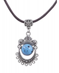 Tibetan Silver Pendant Necklace for Women HKIAF1008