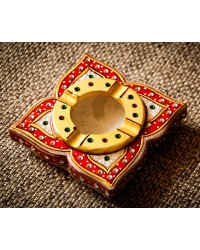 Ash Tray Marble Royal Rajasthani HKIMH1007