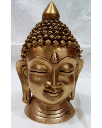 Decorative brass metal mahatma buddha face statue HKIBH