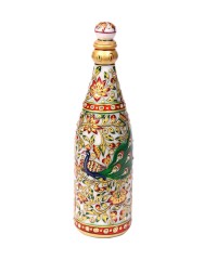Meenakari marble champagne bottle HKIMH4019