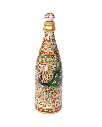 Meenakari marble champagne bottle HKIMH4019