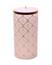 HKI Handcrafted Moghul Royal Candles - White