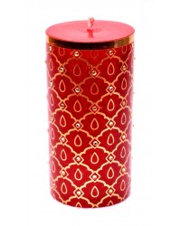 HKI Handcrafted Moghul Candle - Red