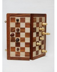 Wooden Chess Magnetic Folding