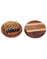 Wooden Chess Round Pegged