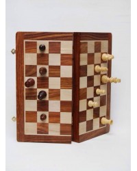 Wooden Chess Non-magnetic Folding